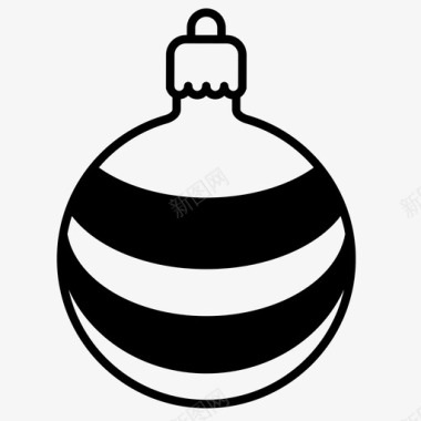 圣诞节装饰彩灯圣诞饰品球灯泡图标图标