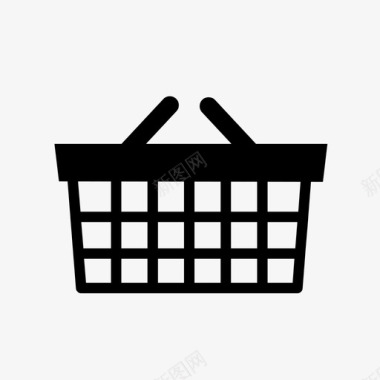 购物篮便宜货杂货图标图标