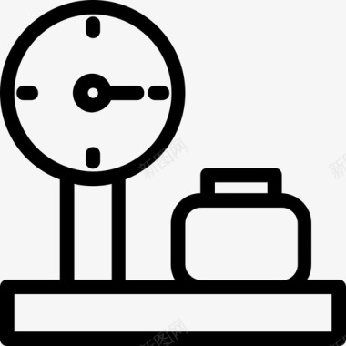 体重行李秤值机柜台工业秤图标图标