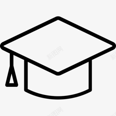 学位帽毕业证书学位证书图标图标