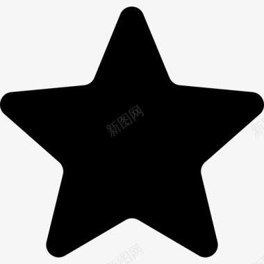 收藏夹填充星符号界面界面和网络图标图标