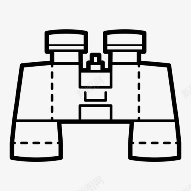土地icon双筒望远镜查找搜索图标图标