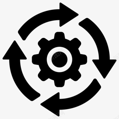 循环发展循环过程图标图标