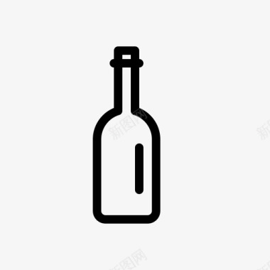 酒酒瓶酒饮料图标图标