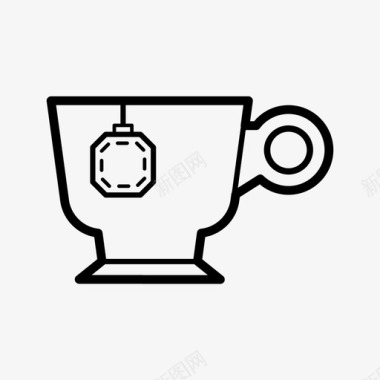 咖啡烘焙茶茶杯饮料图标图标