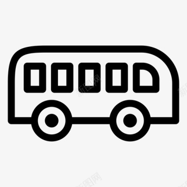 旅游巴士旅游交通图标图标