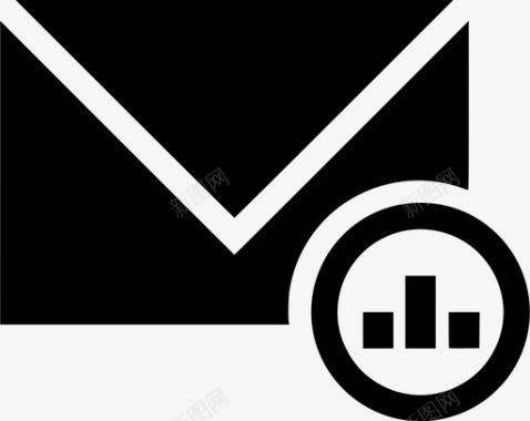 电子邮件统计电子邮件图表电子邮件分布图标图标