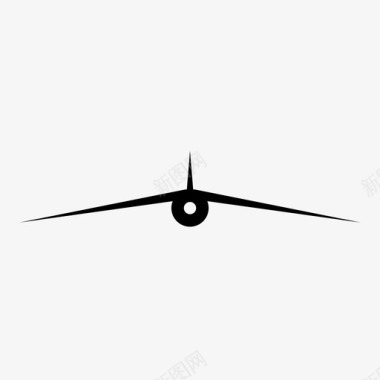 六边形机翼飞机飞机机翼图标图标