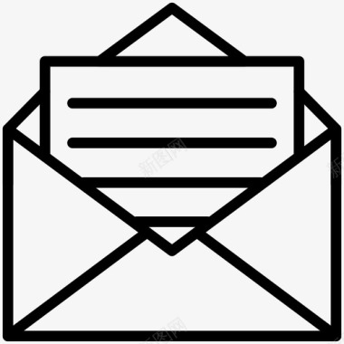 电子邮件收件箱邮件电子邮件打开图标图标