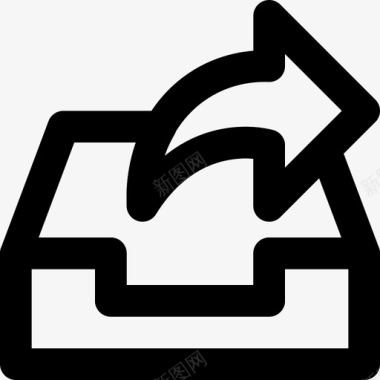 文件传输分享发件箱沟通对话图标图标