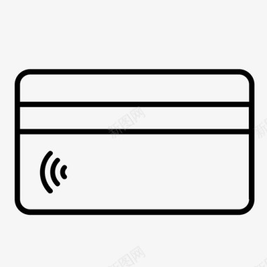 信用卡卡nfc信用卡借记卡图标图标