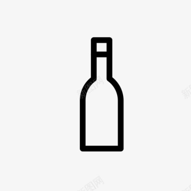 酒瓶子酒厨房图标图标