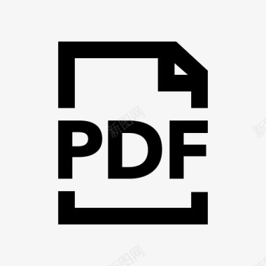 PDF分层pdf文件应用程序图标图标