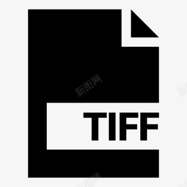 实用流行tiff文档扩展名图标图标