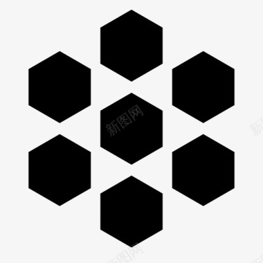 抽象科技元素立方体几何体标志图标图标