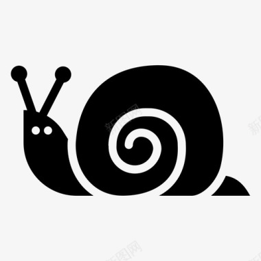 蜗牛软体动物慢吞吞图标图标