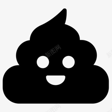QQ表情图标便便表情狗屎图标图标