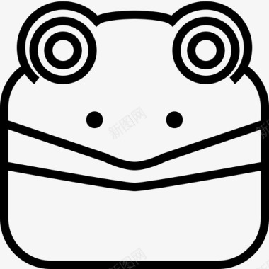 蜥蜴青蛙头图标图标