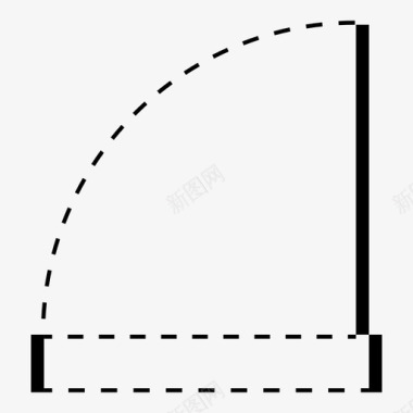 门门建筑平面图建筑图标图标