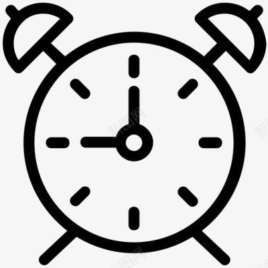 闹钟复古时钟时间图标图标