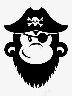 海盗猴子船长海盗船长猴子海外图标图标