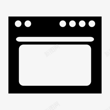 烤箱炊具烹饪图标图标