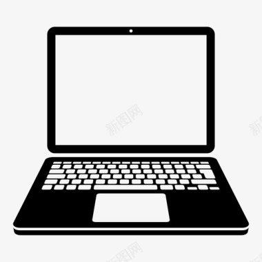 笔记本电脑电脑高科技图标图标