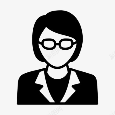 女商人女职员职业图标图标