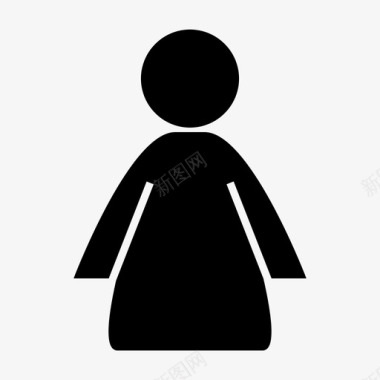 女人洗澡符号图标图标