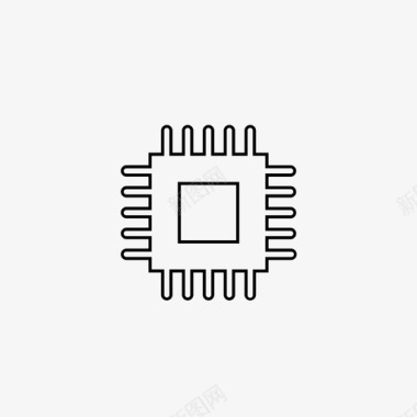 处理器芯片cpu图标图标