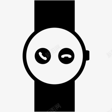 智能手表通话时钟图标图标