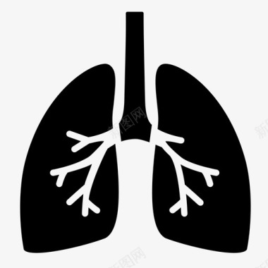 肺解剖学人肺图标图标