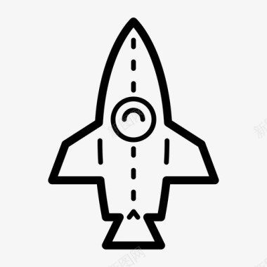 小火箭宇宙飞船火箭太空火箭图标图标