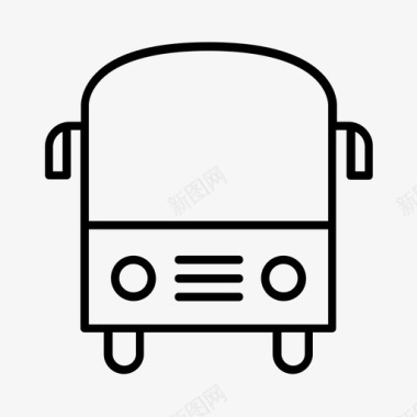 公交交通现代公交图标图标