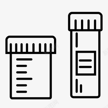 容器实验室测试实验室图标图标
