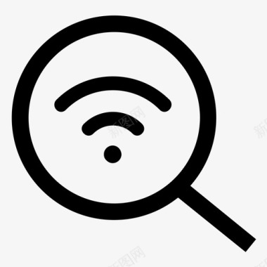 WiFi无线连接搜索wifi互联网连接信号图标图标