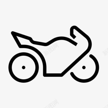 摩托车超级跑车交通工具图标图标