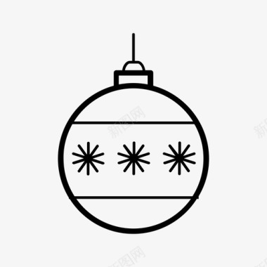 圣诞饰品球圣诞装饰图标图标