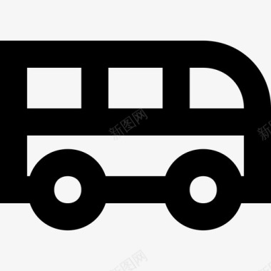 公共汽车客车交通工具图标图标