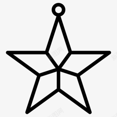 星星装饰灯光图标图标
