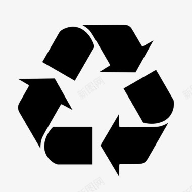 循环回收垃圾可回收图标图标