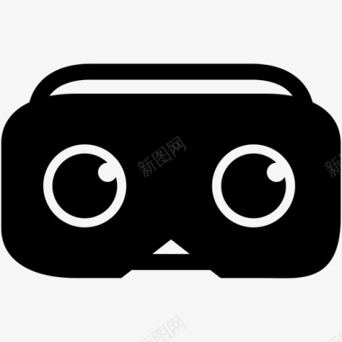 虚拟现实护目镜眼镜图标图标