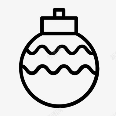球气球圣诞节图标图标
