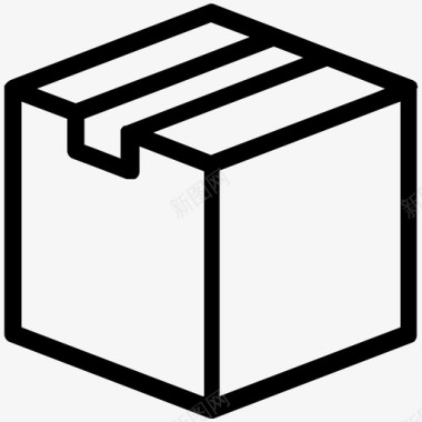 送货箱送货箱纸板箱货物图标图标