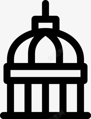 国会大厦建筑政府图标图标
