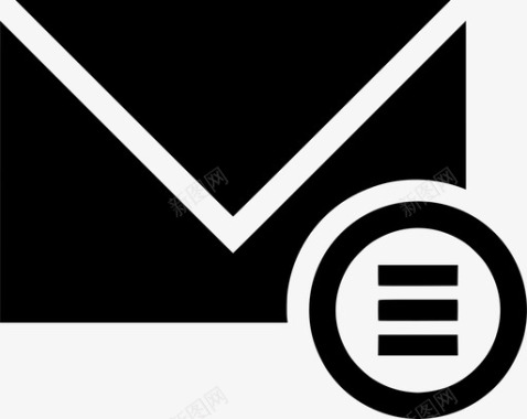 卡通版菜单电子邮件菜单电子邮件导航电子邮件选项图标图标