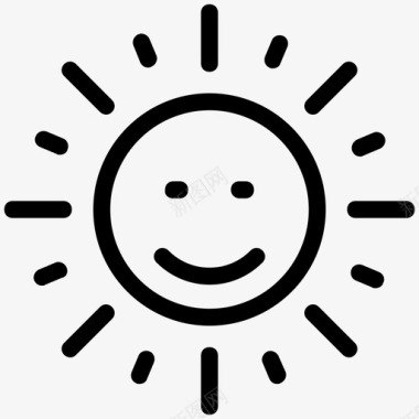 太阳早上好快乐的太阳图标图标