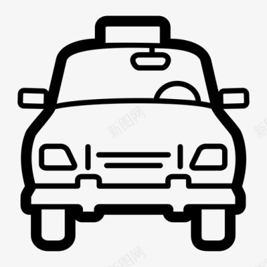 出租车搭车出租车服务图标图标