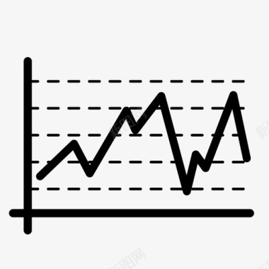 电脑图信息折线图条形图图表图标图标