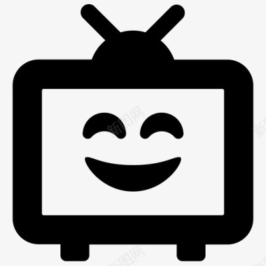 快乐电视电视屏幕电视机图标图标